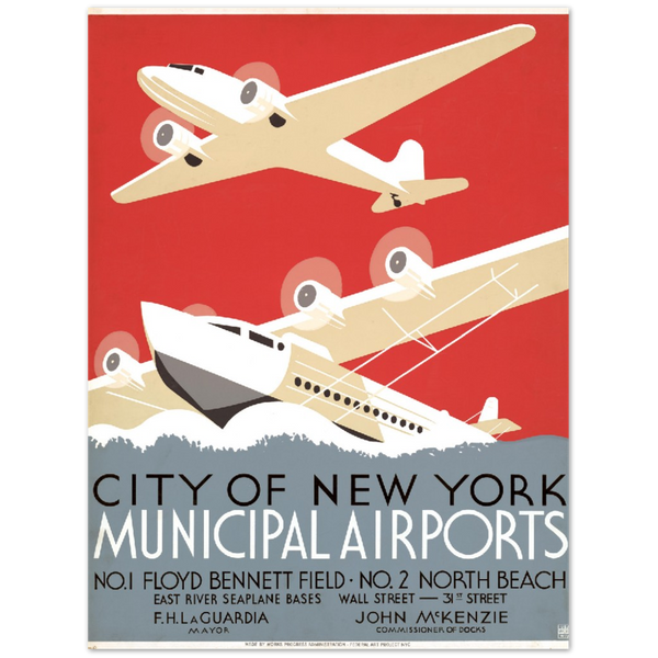 4483453 NYC Municipal Airports Poster