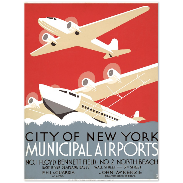 4483453 NYC Municipal Airports Poster