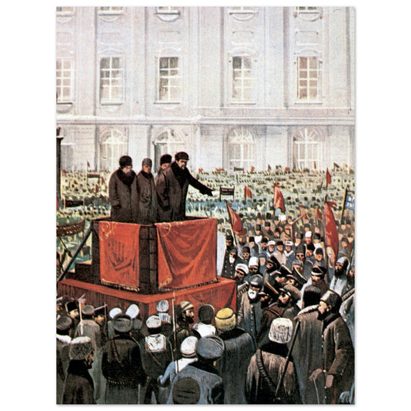 170646 Russian Revolution 1917, Lenin and Trotsky Rally in St. Petersburg