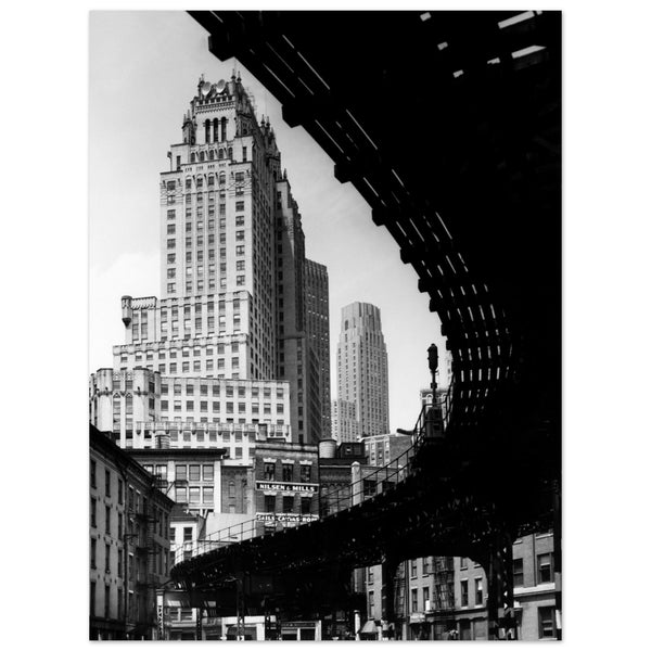 1127967 New York. The Elevated Railroad. 1952