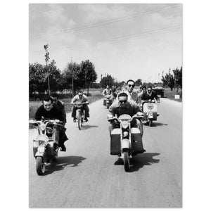 3500822 People on scooters, Italy 1952
