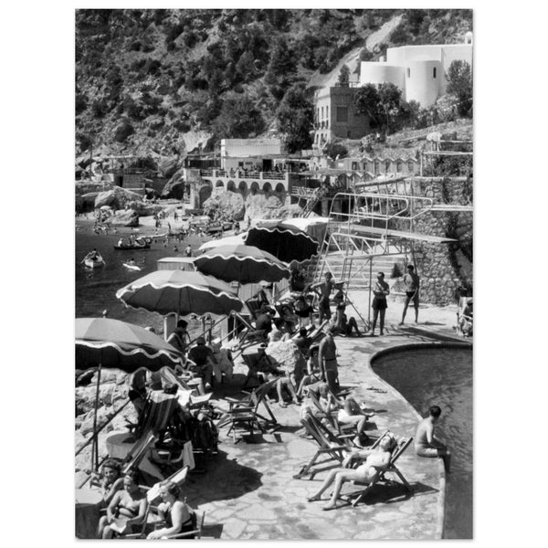 3866299 Italy, Campania, Capri Island, The Beach, 1957