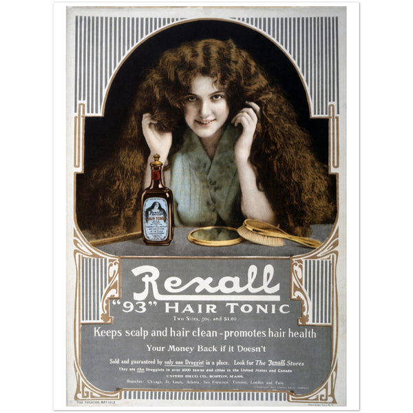 1697938 Rexall 93 Hair Tonic, Advertisement, circa 1912