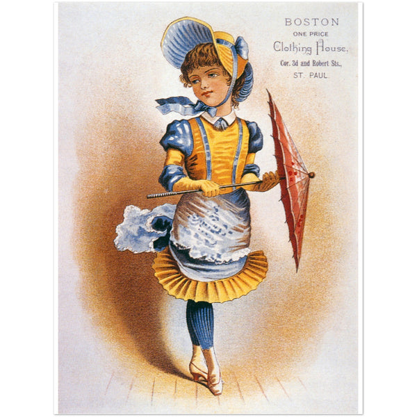 1698994 Boston One Price Clothing House, Trade Card, circa 1890
