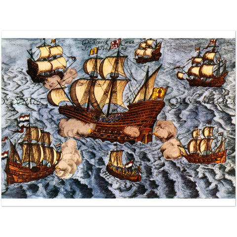 4370100 English and Dutch fleet attacks Portuguese ship in East Indies 1603