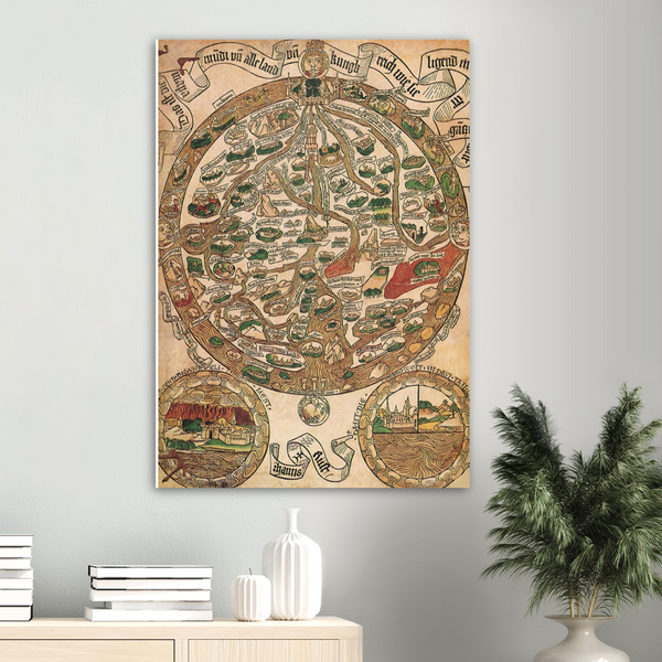 Medieval Map of Europe, 1480 #3210565
