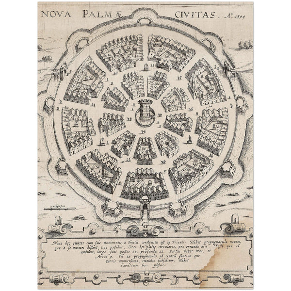 4443883 German pamphlet about the construction of the Venetian fort, Palmanova