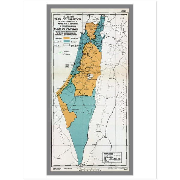4292162 UN proposed partition of Palestine November 1947