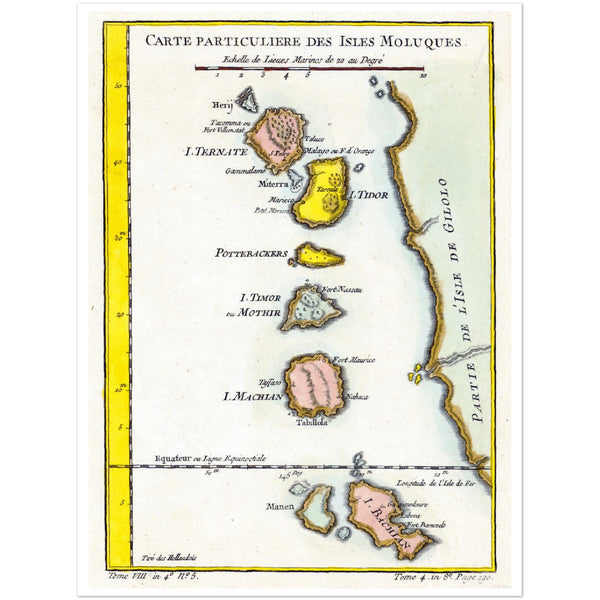 4391350 Molucca Islands by Jacques Nicolas Bellin, Paris, 1760