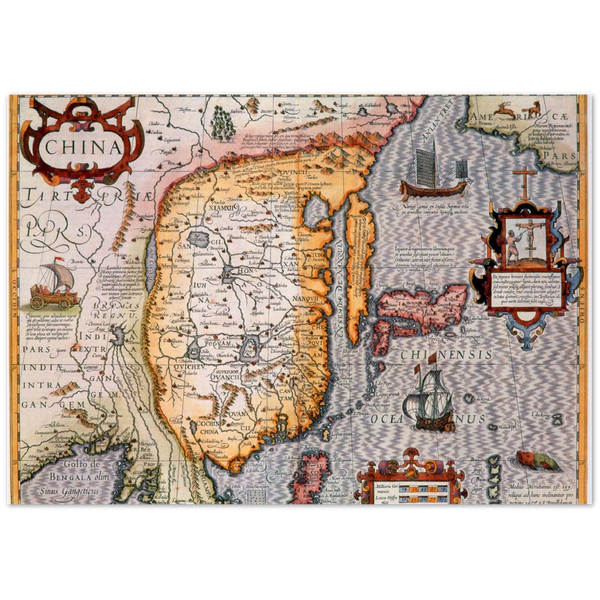 4443906 Map of China by Mercator, c 1560