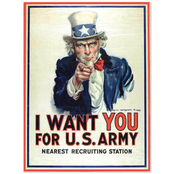 1901044 World War 1 Recruiting Poster, USA