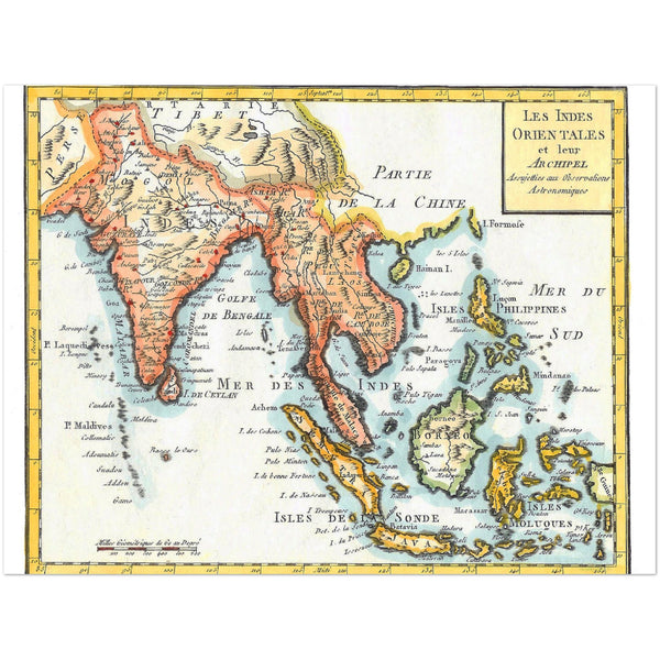 4376066 East Indies hand coloured map 1799