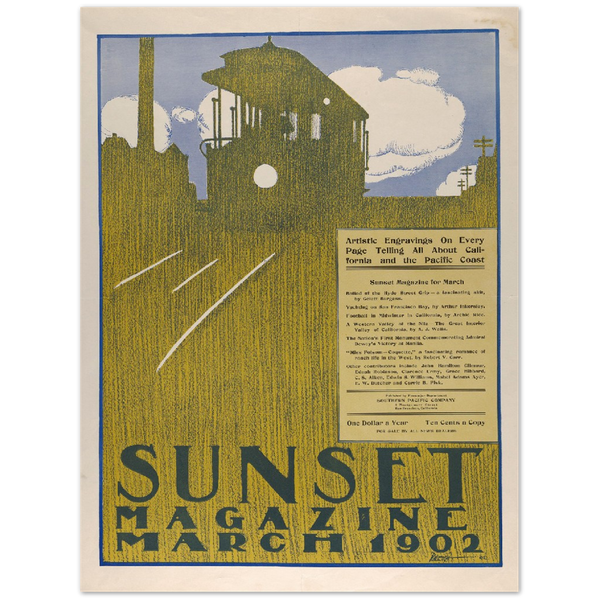 4058194 Sunset Magazine March 1902