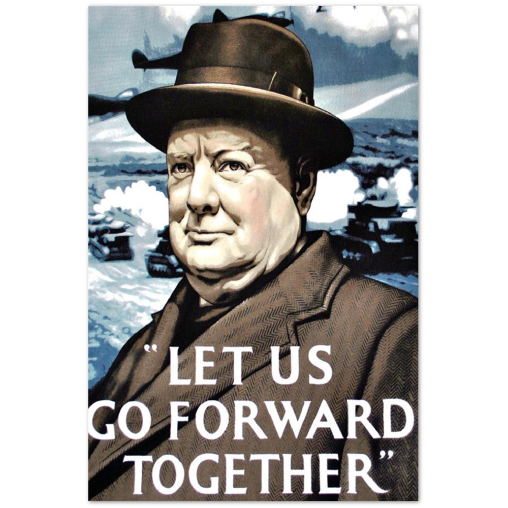 4407320 British World War 2 Poster with Churchill