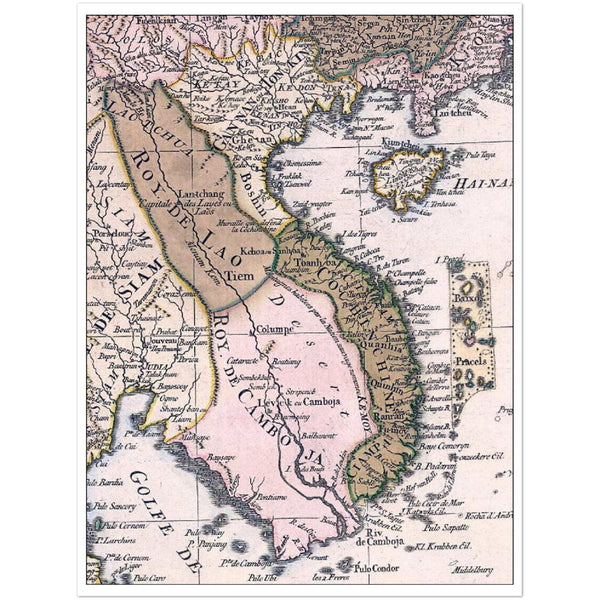 4369065 Franco-Dutch map of Indochina, c.1760