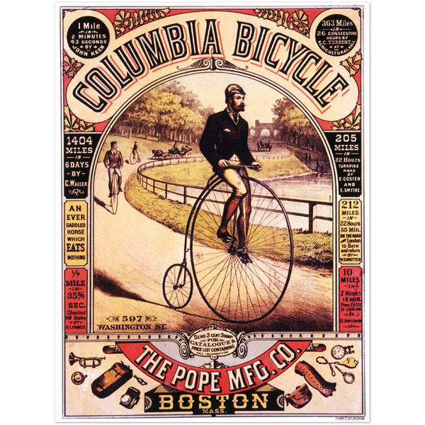 1689131 Advertisement for Columbia Bicycle, The Pope Mfg. Company 1885