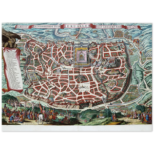 4444002 Map of Jerusalem c 1600
