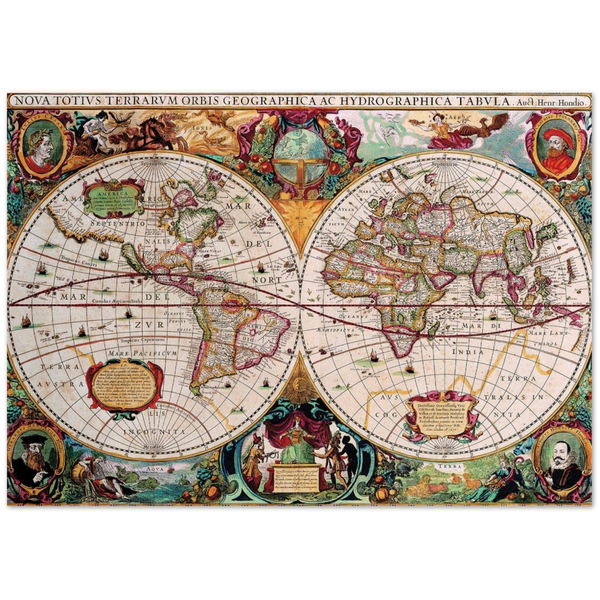 2923833 Stereographic Map of the World, c 1600