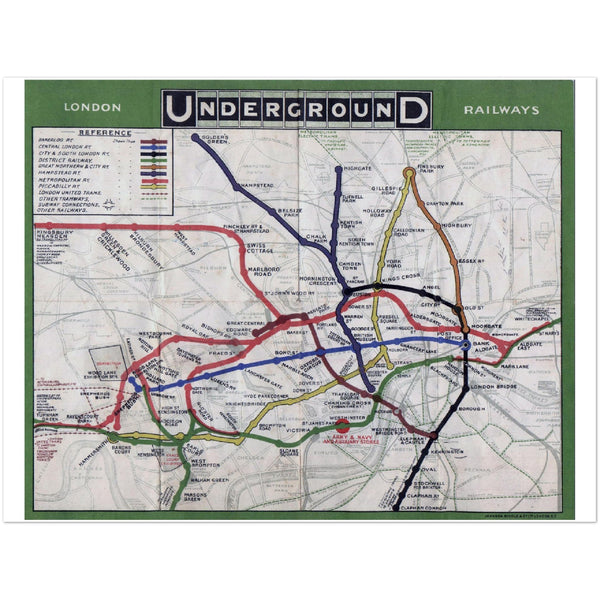4380262 London Underground map, 1908