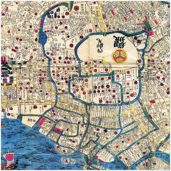 4383504 Map of Edo (Tokyo) c. 1844
