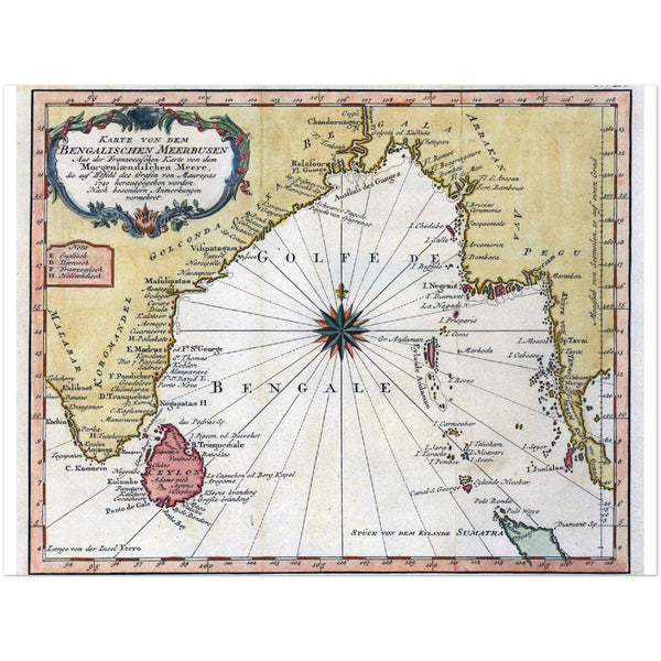 4372546 Bellin's map of the Golfe de Bengal