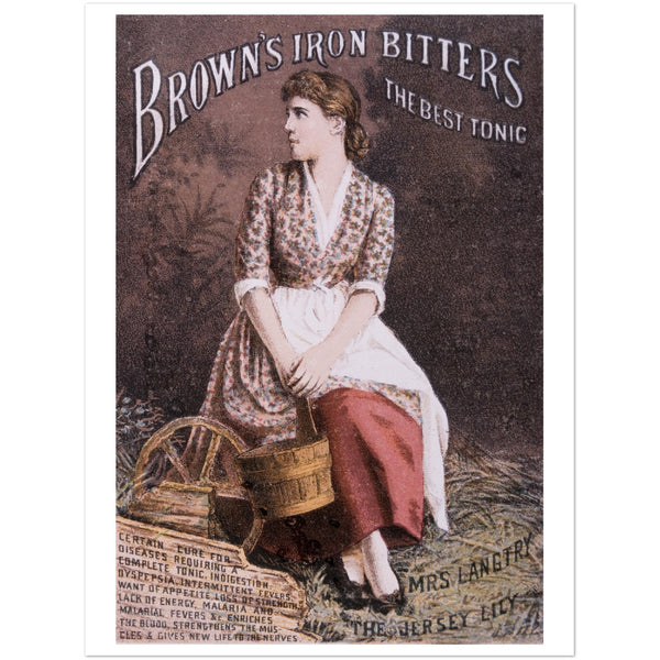 1690726 Brown's Iron Bitters, Trade Card, circa 1900