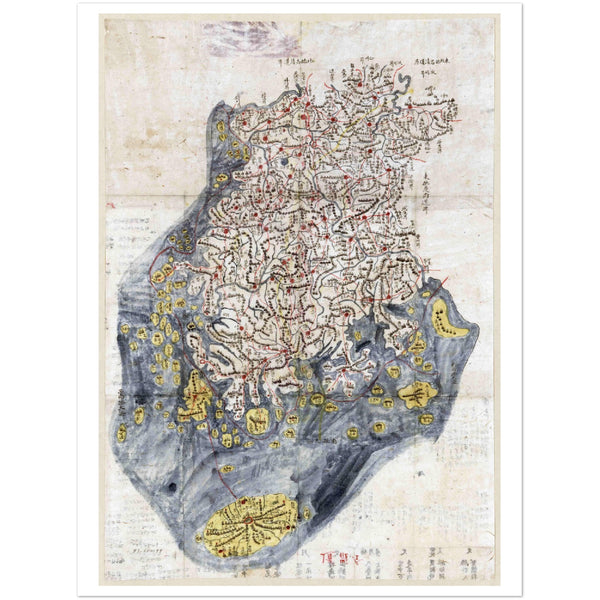 4470910 18th century map of Joseon Era, Korea