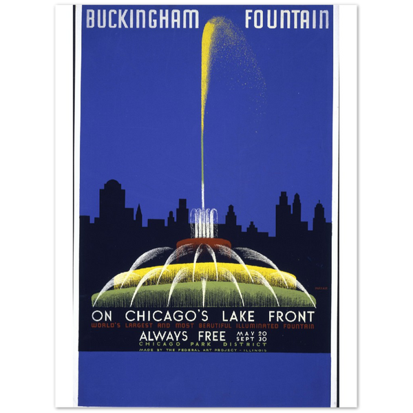 4354395 Buckingham Fountain Poster