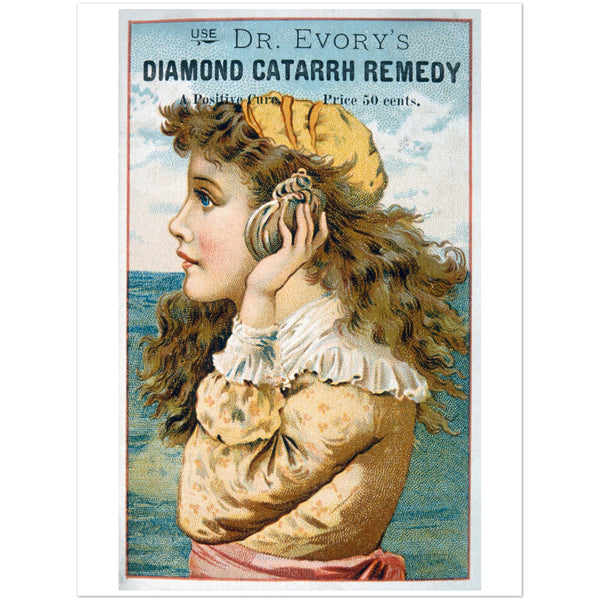 1698618 Dr. Evory's Diamond Catarrh Remedy, Trade Card, circa 1900