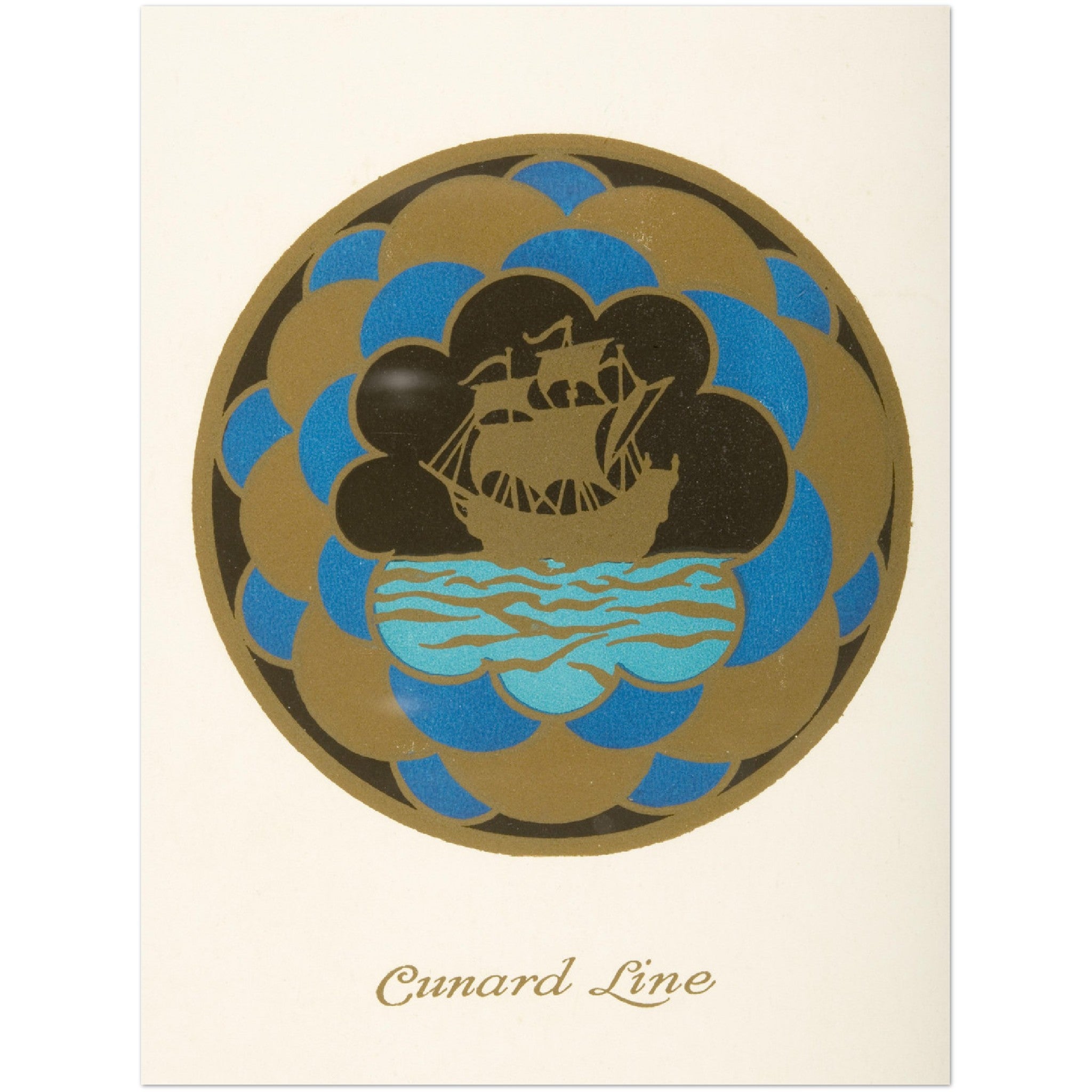 920732 1928 Cunard Cruise Line Dinner Menu