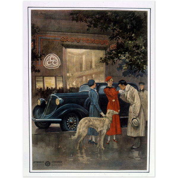 3175524 French advertising poster for the Studebaker automobile. 1934