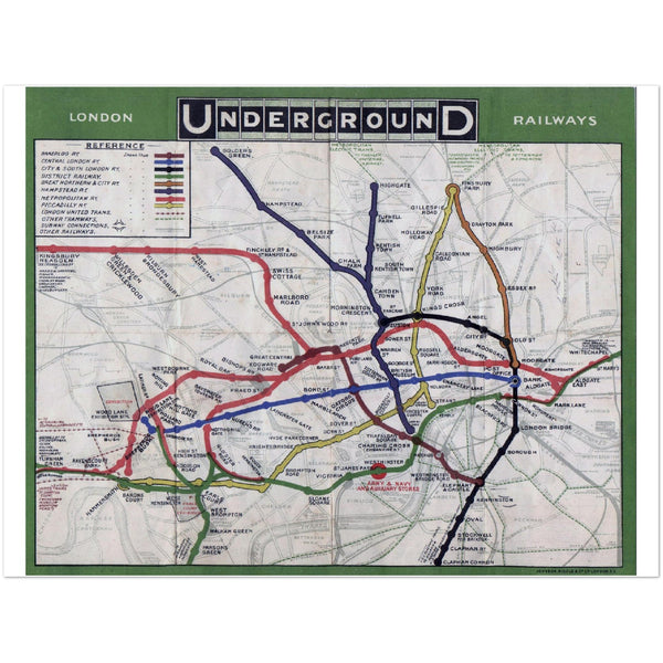 4380262 London Underground map, 1908