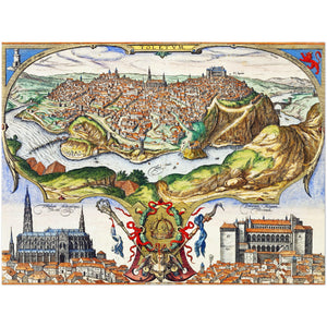 4383268 View and Plan of Toledo, Braun Hogenberg, Germany, c 16th century