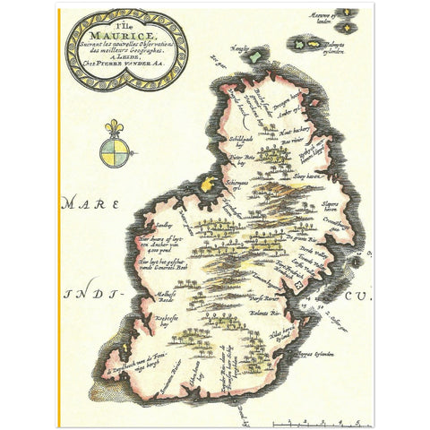 4391111 Mauritius, Pieter van der Aa, Leiden, c. 1700