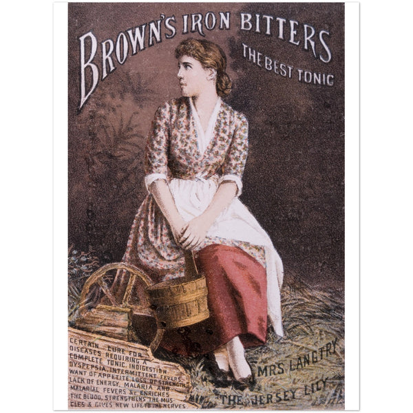 1690726 Brown's Iron Bitters, Trade Card, circa 1900