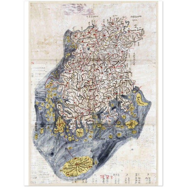 4470910 18th century map of Joseon Era, Korea