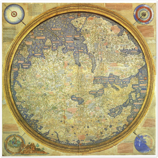4603.708 World Map by Venetian Monk Fra Mauro 1460