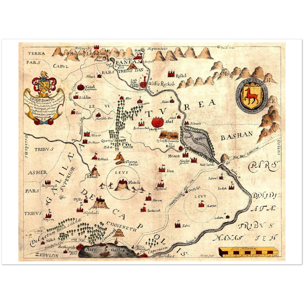 4443868 Map depicting the Tribe of Naphtali